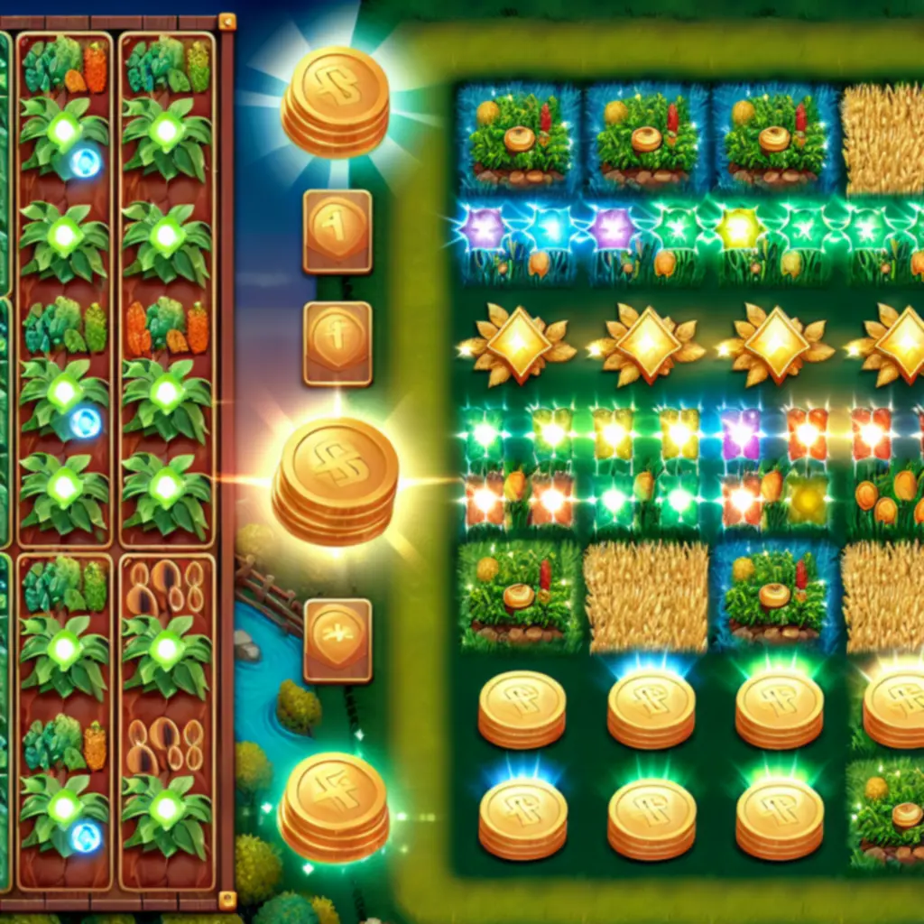 Premie i wzmocnienia w trakcie rozgrywki na planszy farmy