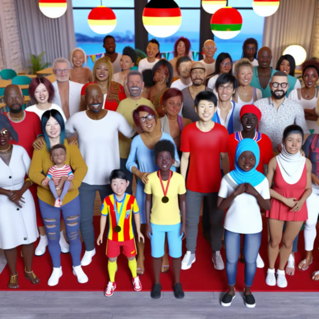 Grupa członków społeczności po udanym turnieju