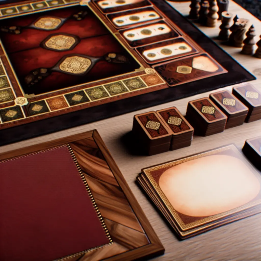 Wersja Deluxe z drewnianymi pionkami i matą premium