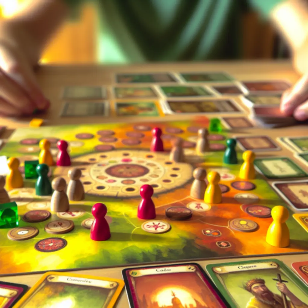 Plansza FermGamePL i komponenty w trakcie gry