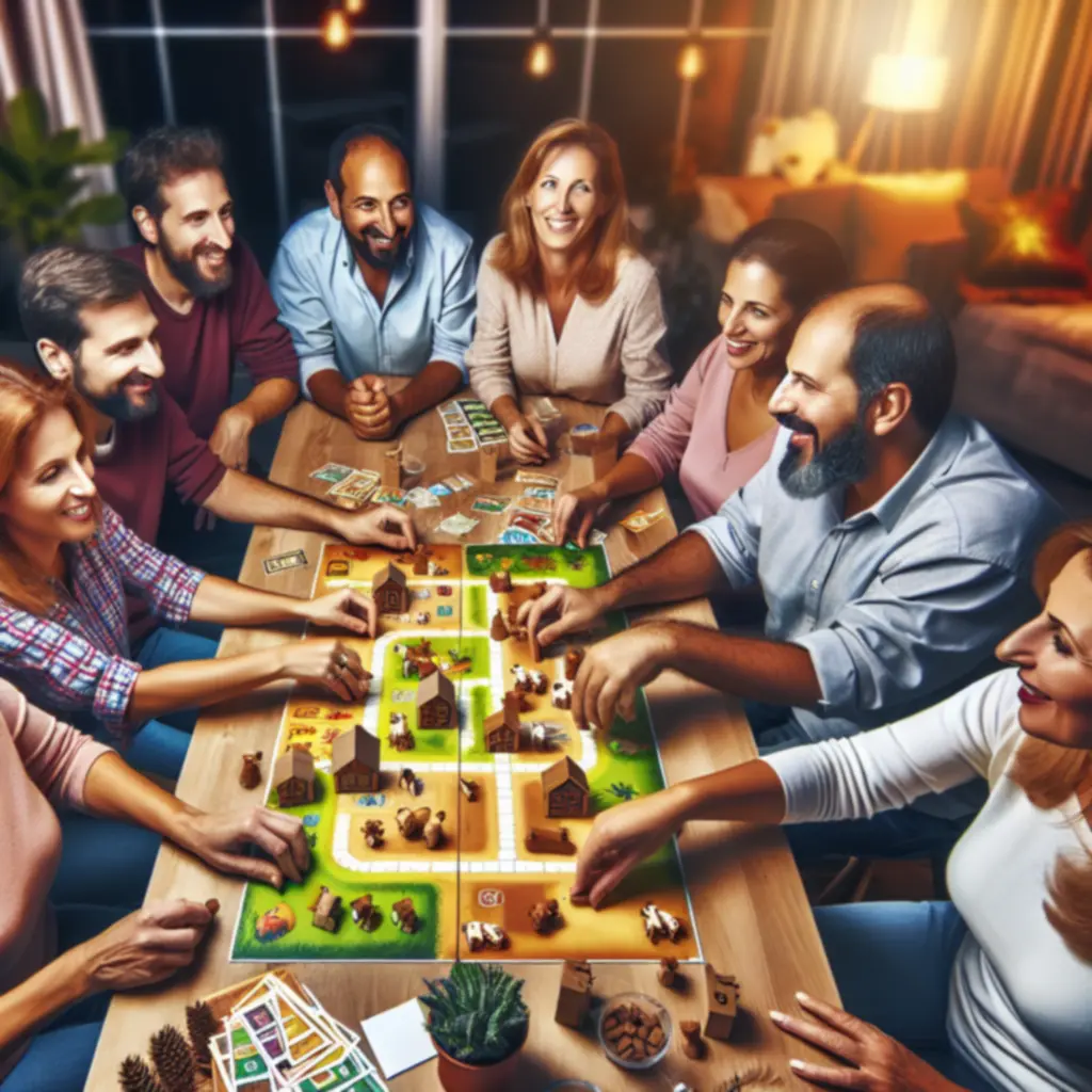 Zdjęcie graczy przy stole podczas wieczoru z grą